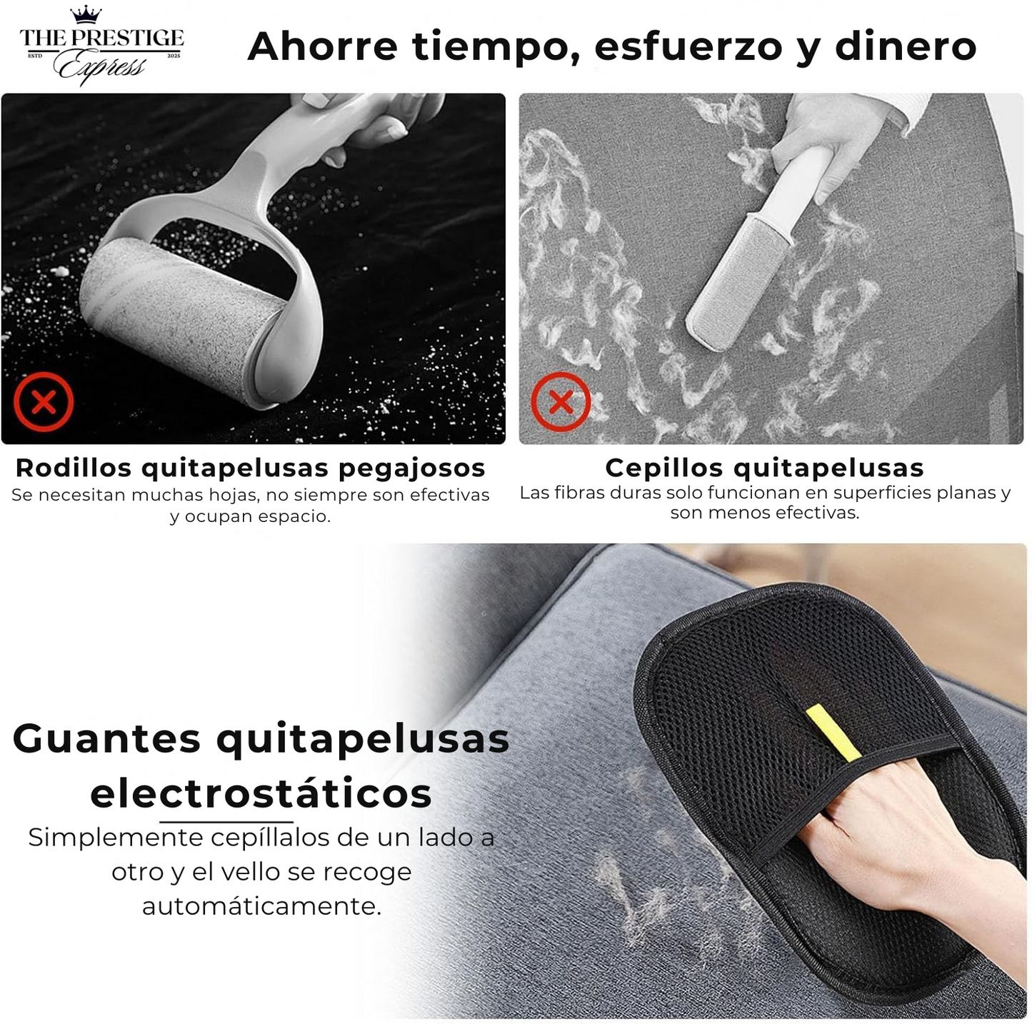ElectroClean Pet™ – Guante electrostático quitapelos para animales